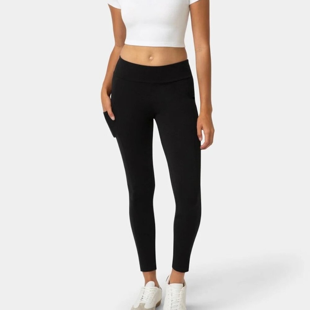 NWT Ankle length black NO Nonsence Women's demim leggings with pockets